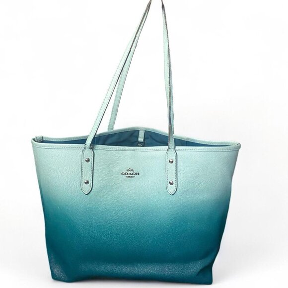 Coach Handbags - Coach Blue Gradient Tote Bag